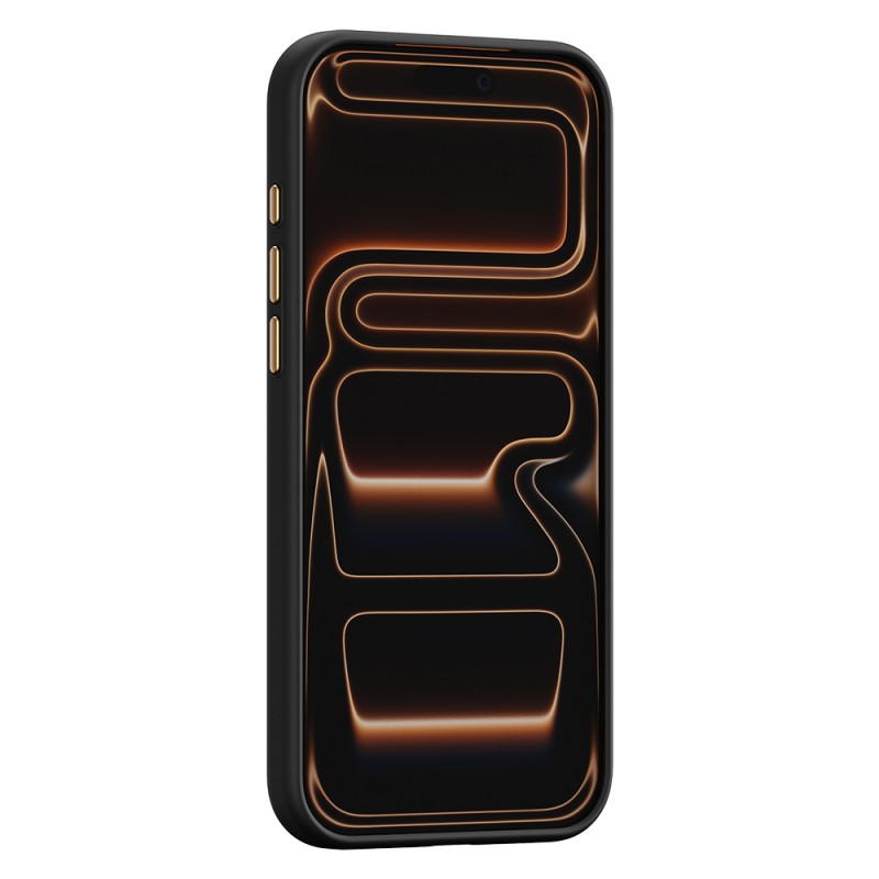 Apple iPhone 17 Pro Case M-safe Charging Enabled Raptic Aramid Dual Rise Series 24K Gold Plated Cover - 8