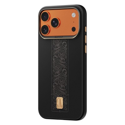 Apple iPhone 17 Pro Case M-safe Charging Enabled Raptic Aramid Dual Rise Series 24K Gold Plated Cover - 7