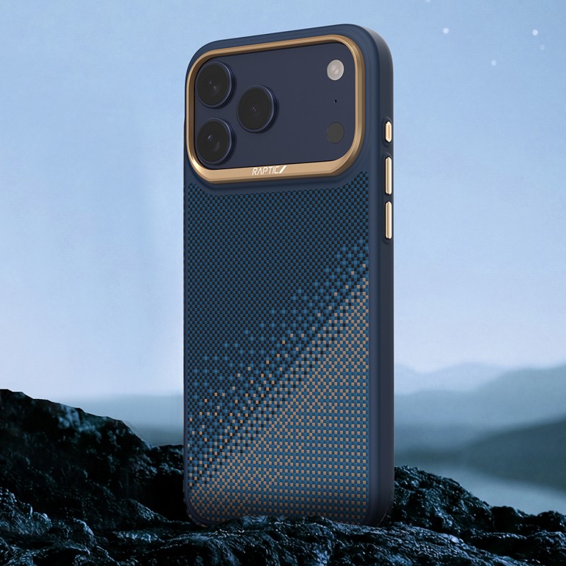 Apple iPhone 17 Pro Case M-safe Charging Enabled Raptic Aramid Dual Serenity Series Cover - 12