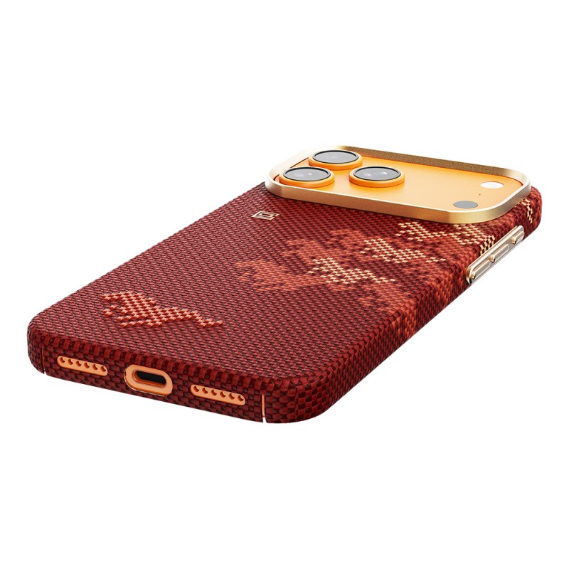 Apple iPhone 17 Pro Case M-safe Charging Enabled Raptic Aramid Skin Chivalry Series Cover - 7