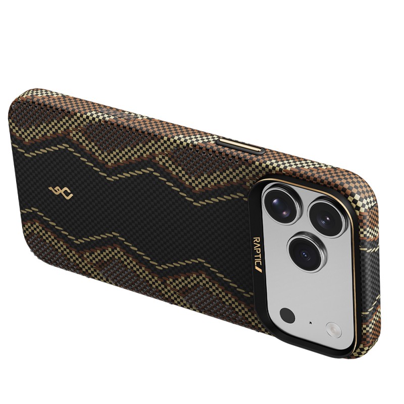 Apple iPhone 17 Pro Case M-safe Charging Enabled Raptic Aramid Skin Scepter Series Cover - 6