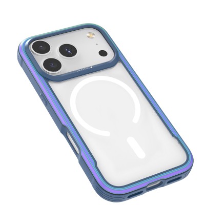 Apple iPhone 17 Pro Case M-safe Charging Feature Airbag Raptic Shield Series Transparent Back Cover - 4