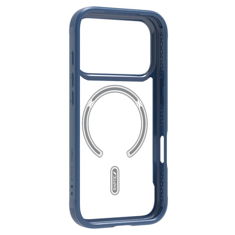 Apple iPhone 17 Pro Case M-safe Charging Feature Airbag Raptic Shield Series Transparent Back Cover - 6