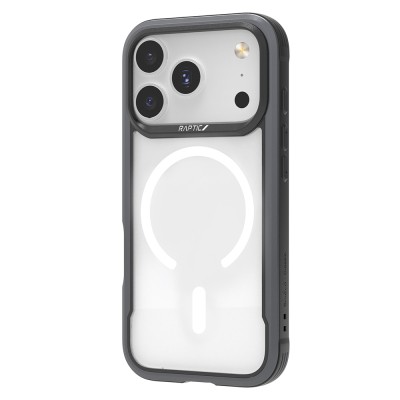 Apple iPhone 17 Pro Case M-safe Charging Feature Airbag Raptic Shield Series Transparent Back Cover - 9