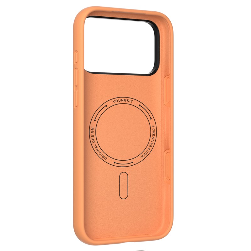 Apple iPhone 17 Pro Case M-Safe Charging Feature Camera Stand Youngkit Gel Cream Series Cover - 12