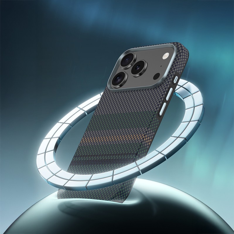 Apple iPhone 17 Pro Case M-safe Charging Feature Carbon Fiber Design Benks Aurora ArmorPro Kevlar Cover - 8