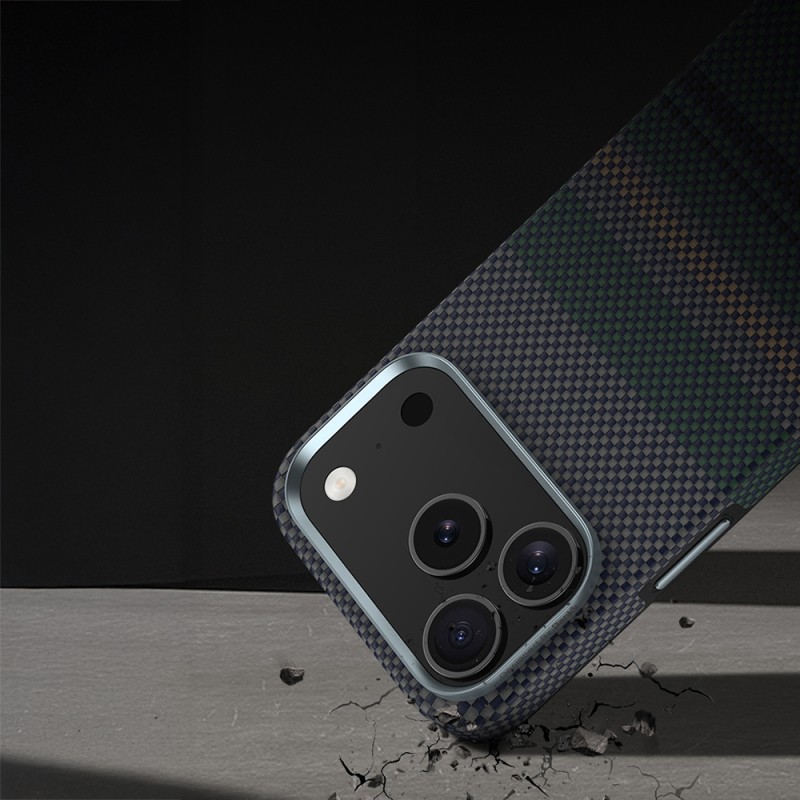 Apple iPhone 17 Pro Case M-safe Charging Feature Carbon Fiber Design Benks Aurora ArmorPro Kevlar Cover - 9