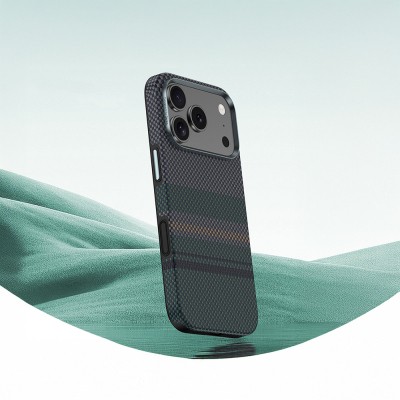 Apple iPhone 17 Pro Case M-safe Charging Feature Carbon Fiber Design Benks Aurora ArmorPro Kevlar Cover - 10