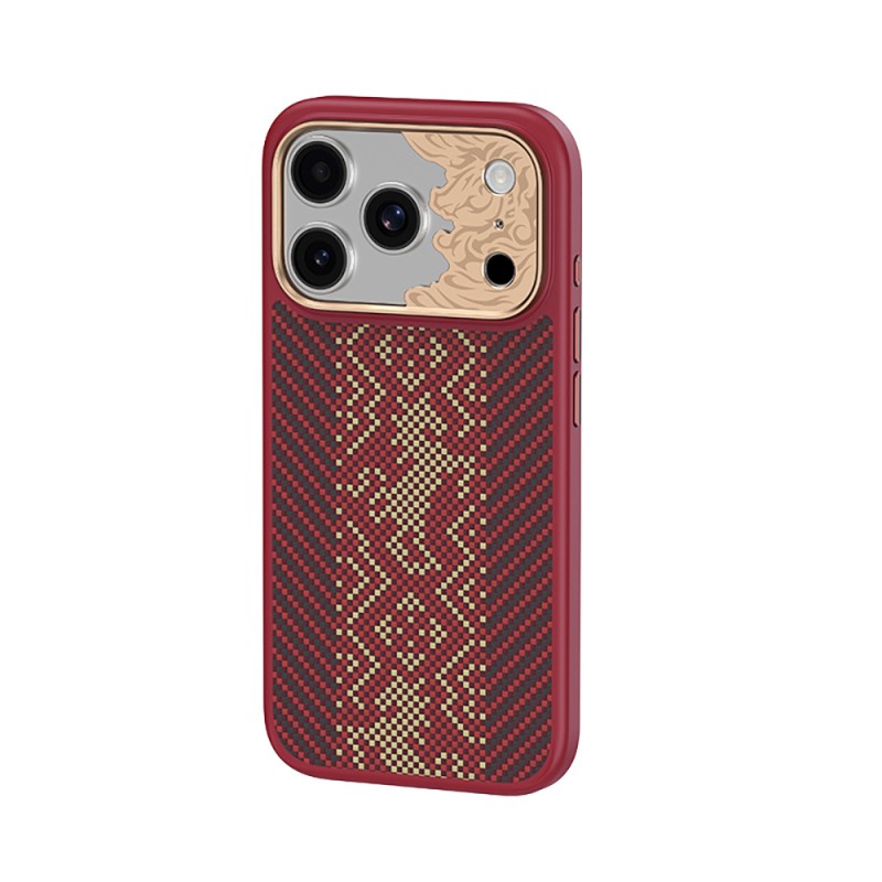 Apple iPhone 17 Pro Case M-safe Charging Feature Carbon Fiber Design Benks Knight ArmorPro Kevlar Cover - 3