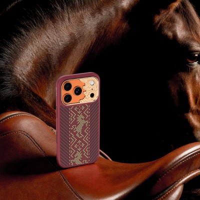 Apple iPhone 17 Pro Case M-safe Charging Feature Carbon Fiber Design Benks Knight ArmorPro Kevlar Cover - 11