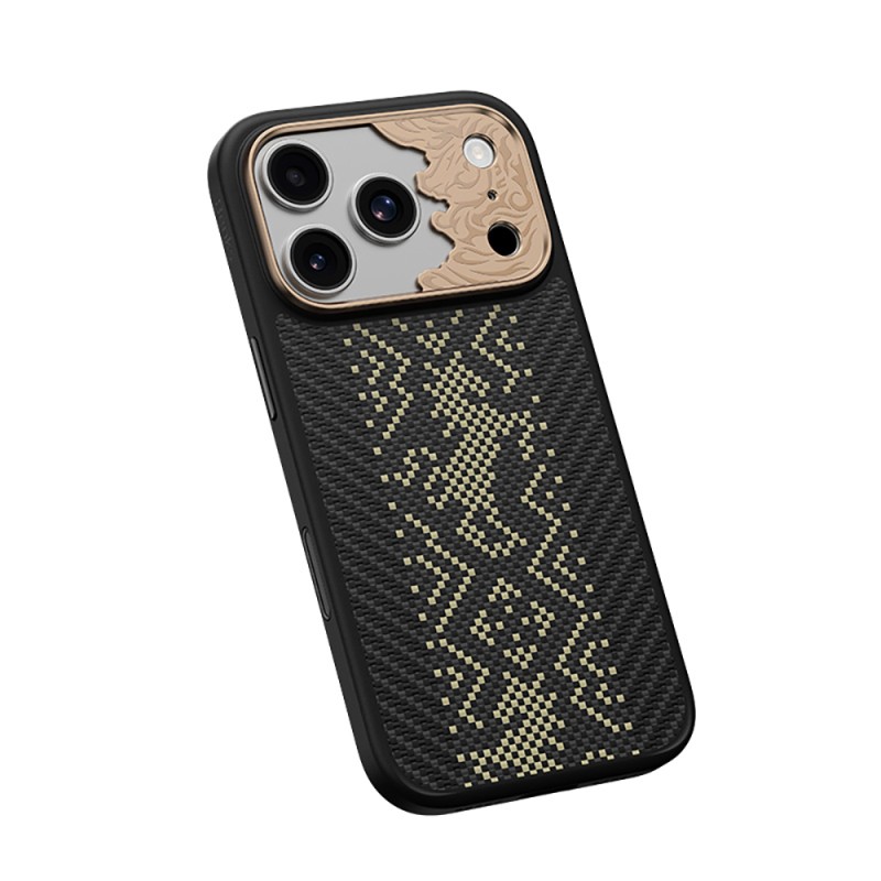 Apple iPhone 17 Pro Case M-safe Charging Feature Carbon Fiber Design Benks Knight ArmorPro Kevlar Cover - 6