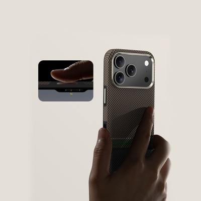Apple iPhone 17 Pro Case M-safe Charging Feature Carbon Fiber Design Benks Prestige ArmorPro Kevlar Cover - 12