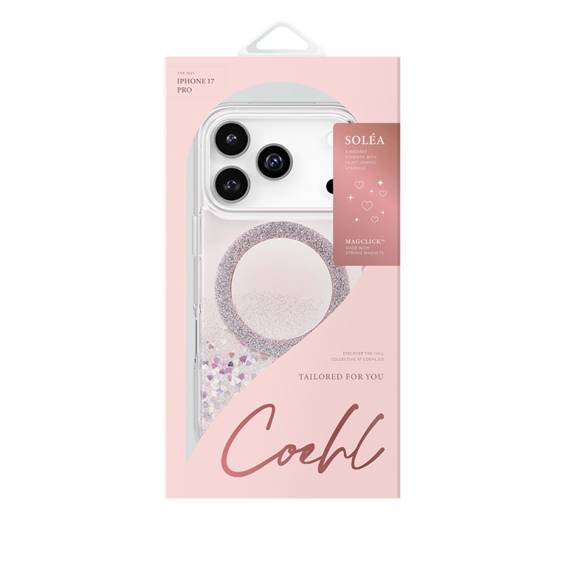 Apple iPhone 17 Pro Case M-safe Charging Feature Shiny Ring Coehl Solea Cover - 4
