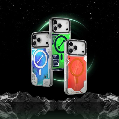 Apple iPhone 17 Pro Case M-safe Charging Feature Shiny Sandy Liquid Design Galaxy Fantasy Series Cover - 16