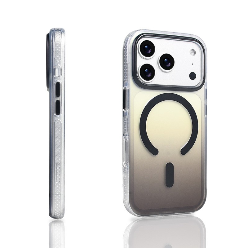Apple iPhone 17 Pro Case M-safe Charging Feature Transparent Color Transition Zore Toros Cover - 10