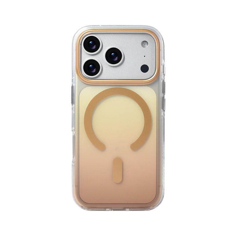 Apple iPhone 17 Pro Case M-safe Charging Feature Transparent Color Transition Zore Toros Cover - 11