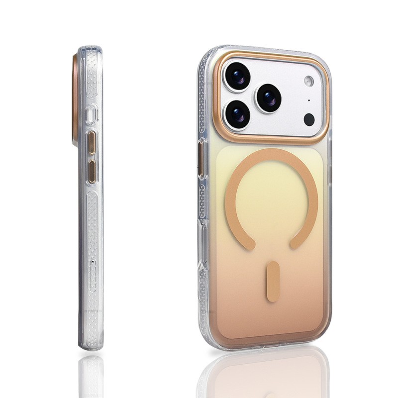 Apple iPhone 17 Pro Case M-safe Charging Feature Transparent Color Transition Zore Toros Cover - 12