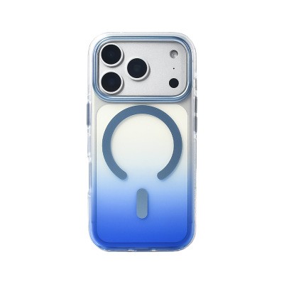 Apple iPhone 17 Pro Case M-safe Charging Feature Transparent Color Transition Zore Toros Cover - 15