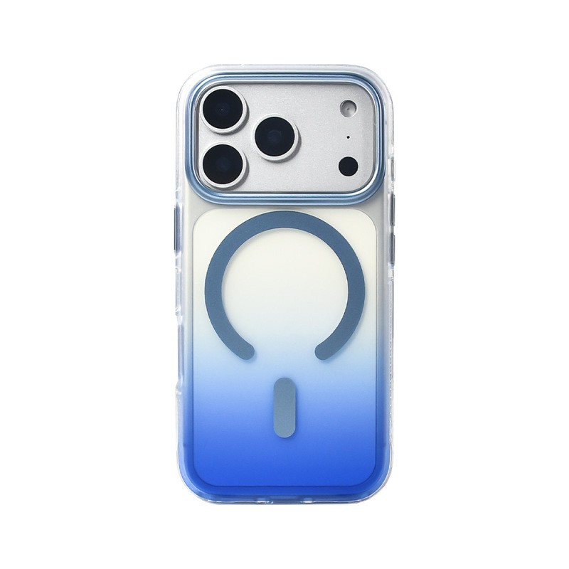 Apple iPhone 17 Pro Case M-safe Charging Feature Transparent Color Transition Zore Toros Cover - 15