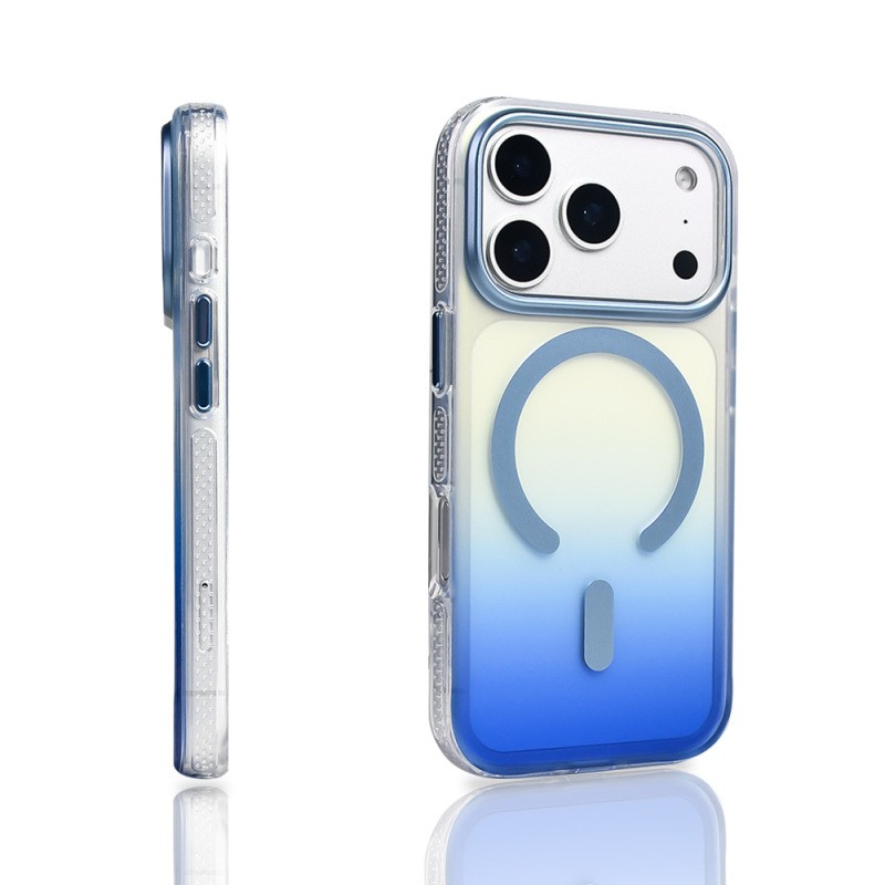 Apple iPhone 17 Pro Case M-safe Charging Feature Transparent Color Transition Zore Toros Cover - 16