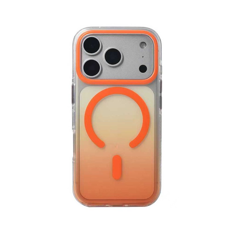 Apple iPhone 17 Pro Case M-safe Charging Feature Transparent Color Transition Zore Toros Cover - 13