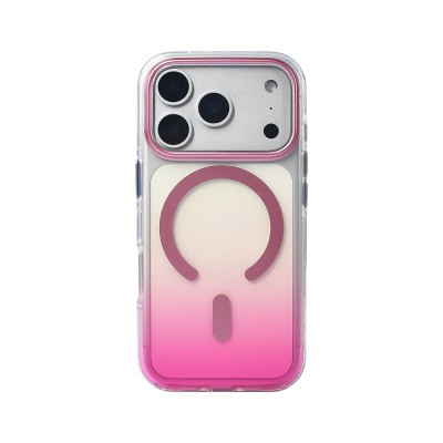 Apple iPhone 17 Pro Case M-safe Charging Feature Transparent Color Transition Zore Toros Cover - 17
