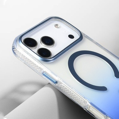 Apple iPhone 17 Pro Case M-safe Charging Feature Transparent Color Transition Zore Toros Cover - 29