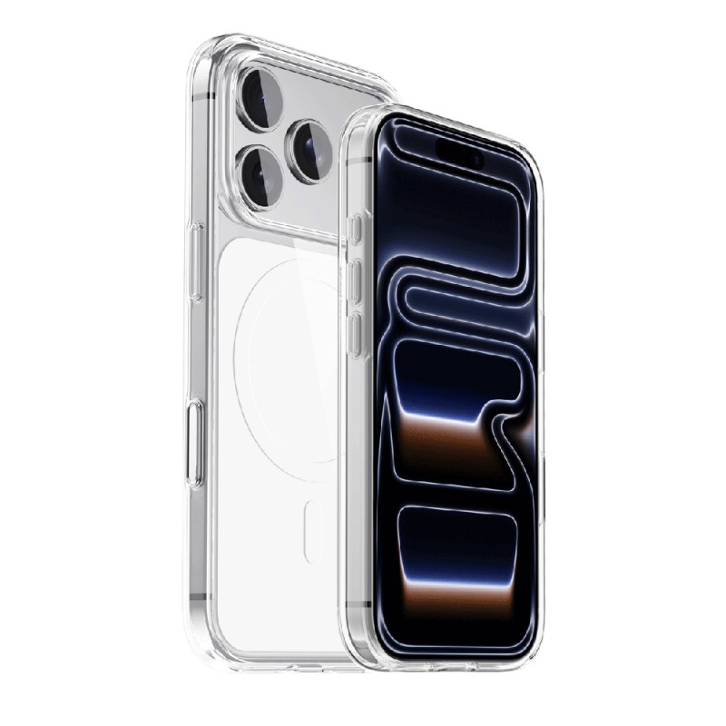 Apple iPhone 17 Pro Case M-safe Charging Feature Transparent Design Wlons Apel Cover - 6