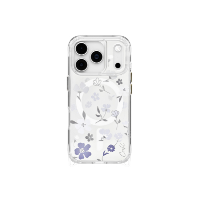 Apple iPhone 17 Pro Case M-safe Charging Feature Transparent Floral Coehl Amara Cover - Coehl