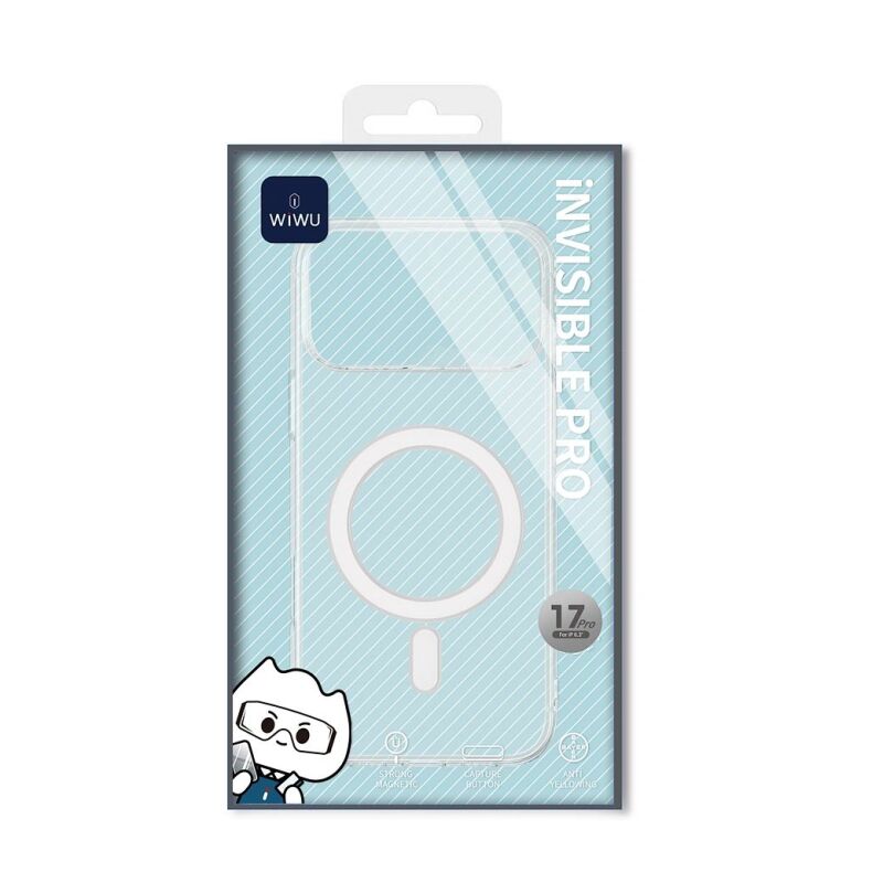 Apple iPhone 17 Pro Case M-safe Charging Feature Wiwu YXK-207 Invisible Pro Hard PC Cover - 10