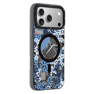 Apple iPhone 17 Pro Case M-Safe Charging Feature Youngkit Camouflage Sykell Series Cover - 8