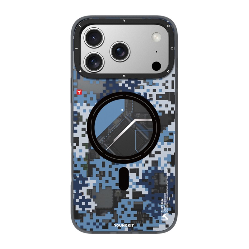 Apple iPhone 17 Pro Case M-Safe Charging Feature Youngkit Camouflage Sykell Series Cover - 4