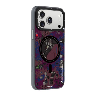 Apple iPhone 17 Pro Case M-Safe Charging Feature Youngkit Camouflage Sykell Series Cover - 22
