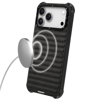 Apple iPhone 17 Pro Case M-safe Charging Feature Youngkit Canvas Series Cover - 14