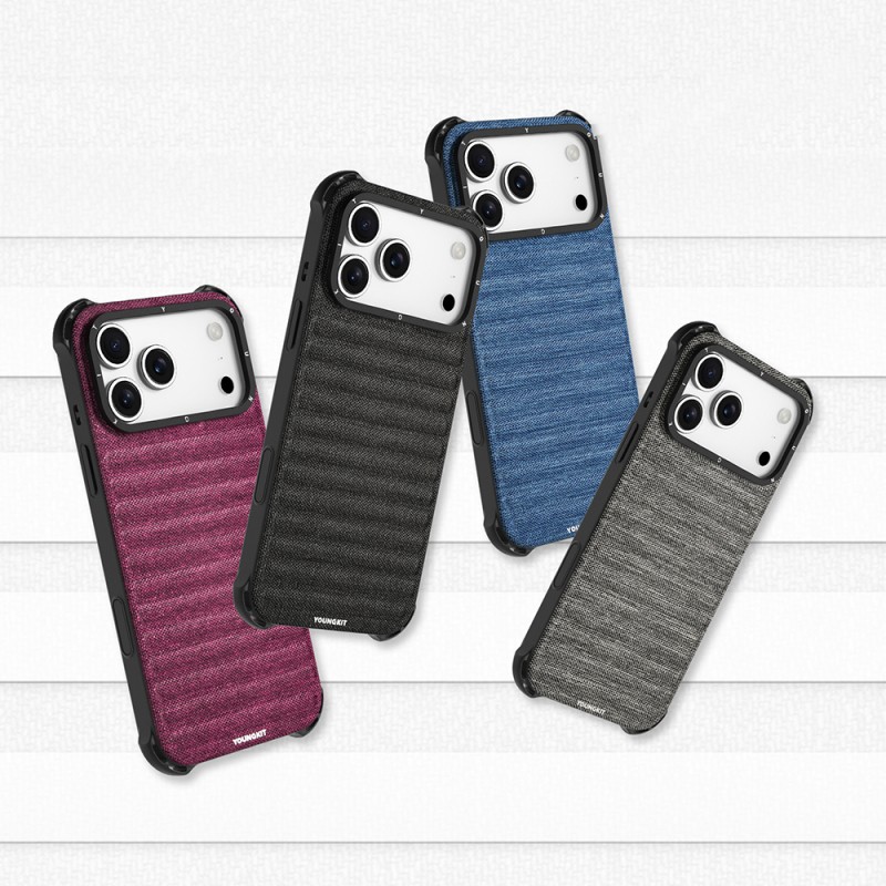 Apple iPhone 17 Pro Case M-safe Charging Feature Youngkit Canvas Series Cover - 18