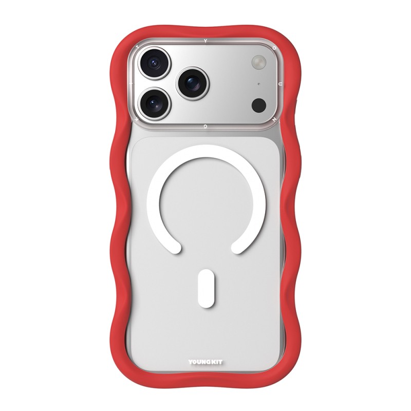 Apple iPhone 17 Pro Case M-safe Charging Feature Youngkit Wave Clear Series Cover - 2