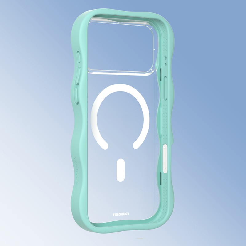 Apple iPhone 17 Pro Case M-safe Charging Feature Youngkit Wave Clear Series Cover - 14