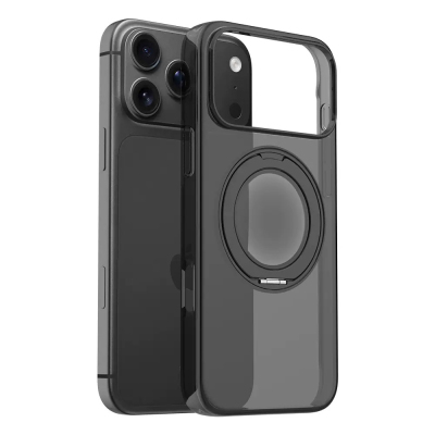 Apple iPhone 17 Pro Case M-Safe Charging Feature Zore Luzer 360 Stand Cover - 2