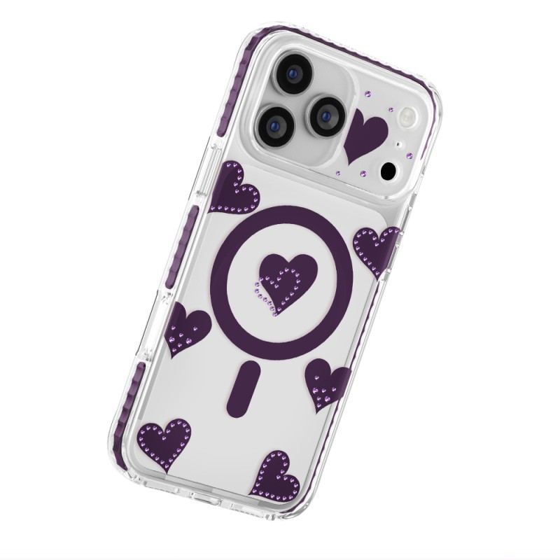 Apple iPhone 17 Pro Case M-Safe Charging Feature Zore Paris Elvo Hard PC Cover - 13