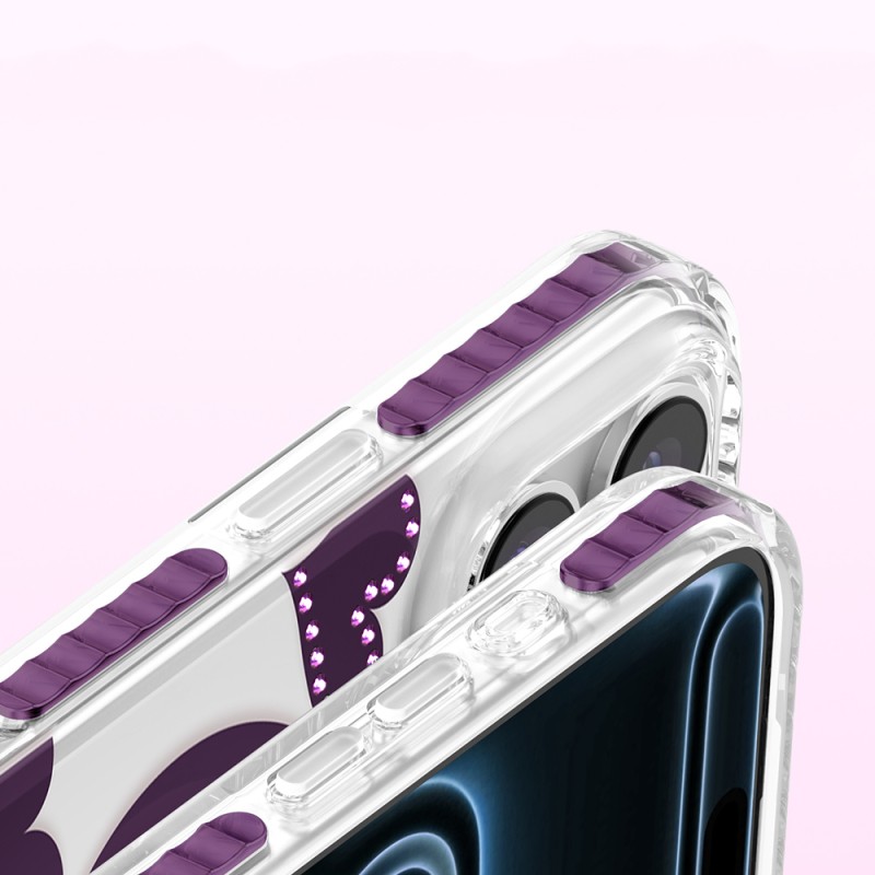 Apple iPhone 17 Pro Case M-Safe Charging Feature Zore Paris Elvo Hard PC Cover - 19
