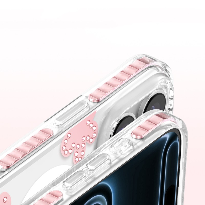 Apple iPhone 17 Pro Case M-Safe Charging Feature Zore Paris Elvo Hard PC Cover - 27
