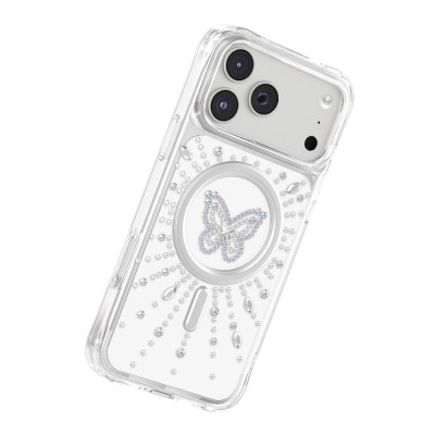 Apple iPhone 17 Pro Case M-Safe Charging Feature Zore Paris Mova Hard PC Cover - 6