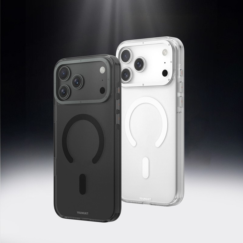 Apple iPhone 17 Pro Case M-safe Charging Transparent Youngkit Crystal Shield Series Cover - 13