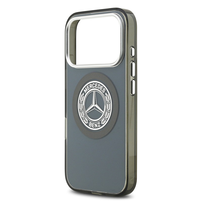Apple iPhone 17 Pro Case Mercedes Benz Original Licensed M-Safe Charging Feature Dual Layer PC Nostalgic Star Design Cover - 10