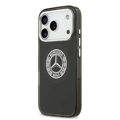 Apple iPhone 17 Pro Case Mercedes Benz Original Licensed M-Safe Charging Feature Dual Layer PC Nostalgic Star Design Cover - 12