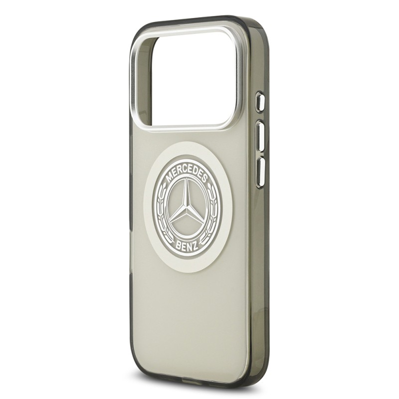 Apple iPhone 17 Pro Case Mercedes Benz Original Licensed M-Safe Charging Feature Dual Layer PC Nostalgic Star Design Cover - 22