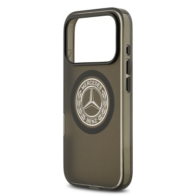 Apple iPhone 17 Pro Case Mercedes Benz Original Licensed M-Safe Charging Feature Frosted PC Nostalgic Star Design Cover - 8
