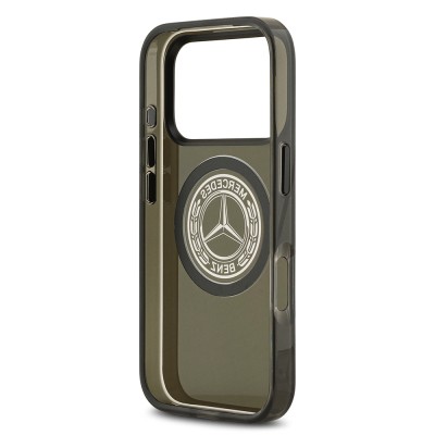 Apple iPhone 17 Pro Case Mercedes Benz Original Licensed M-Safe Charging Feature Frosted PC Nostalgic Star Design Cover - 9