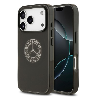 Apple iPhone 17 Pro Case Mercedes Benz Original Licensed M-Safe Charging Feature Frosted PC Nostalgic Star Design Cover - 2