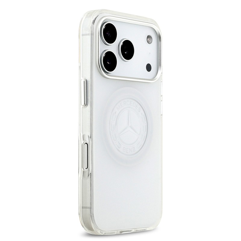 Apple iPhone 17 Pro Case Mercedes Benz Original Licensed M-Safe Charging Feature Frosted PC Nostalgic Star Design Cover - 12
